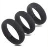 Generique Kit de 3 cockrings silicone Thick Set